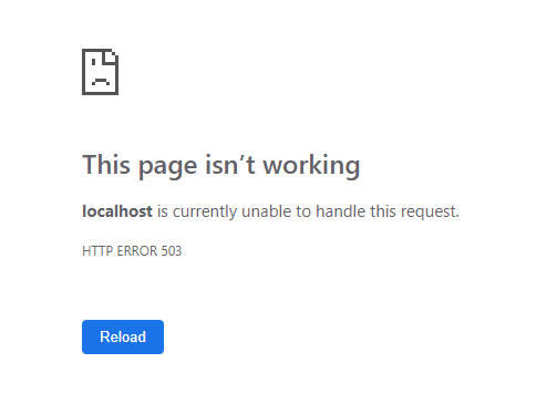 503 error