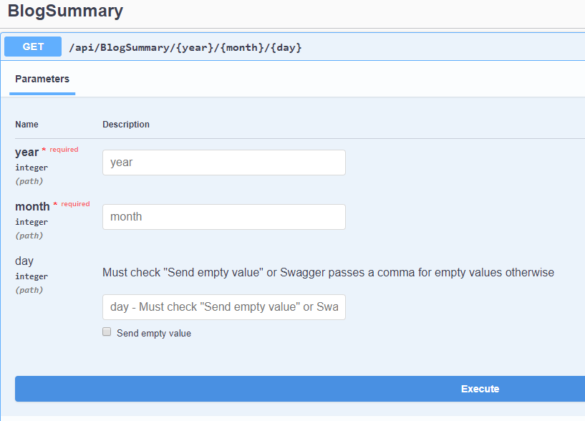 Optional Route Parameters with Swagger and ASP.NET Core