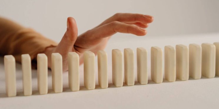 dominos ready to all fall down